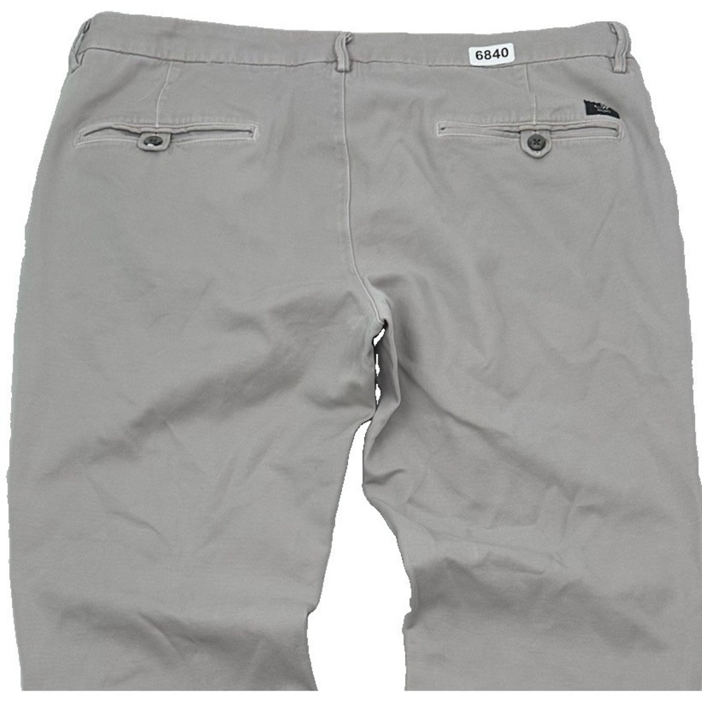 Mason’s Italy Chino Pants Light Gray Men’s 54 37x33 Slim Cotton Stretch Straight